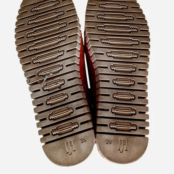 Ilse Jacobsen Orange Perforated Slip-On Flats - Picture 8 of 8